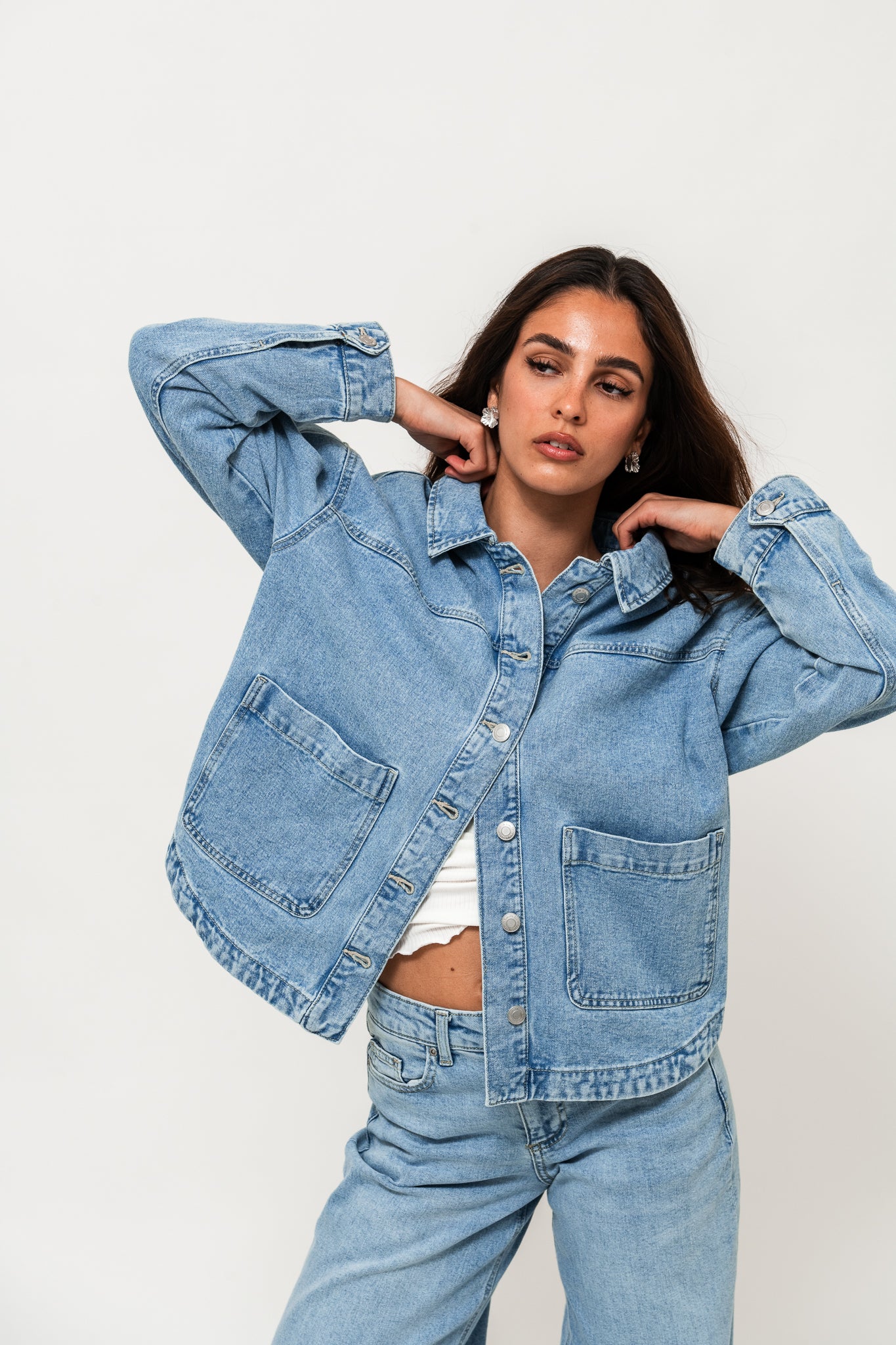 VMJAMIE Denim Jacket - Light Blue Denim